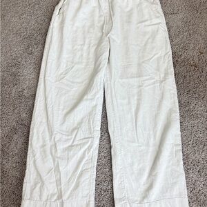 Abercrombie & Fitch Pull On Linen Wide Leg Pant